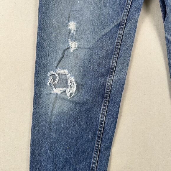 Vintage 90s Levi’s 550 Jeans Women’s 14 Regular Blue Denim Relaxed Tapered Leg - Picture 7 of 16